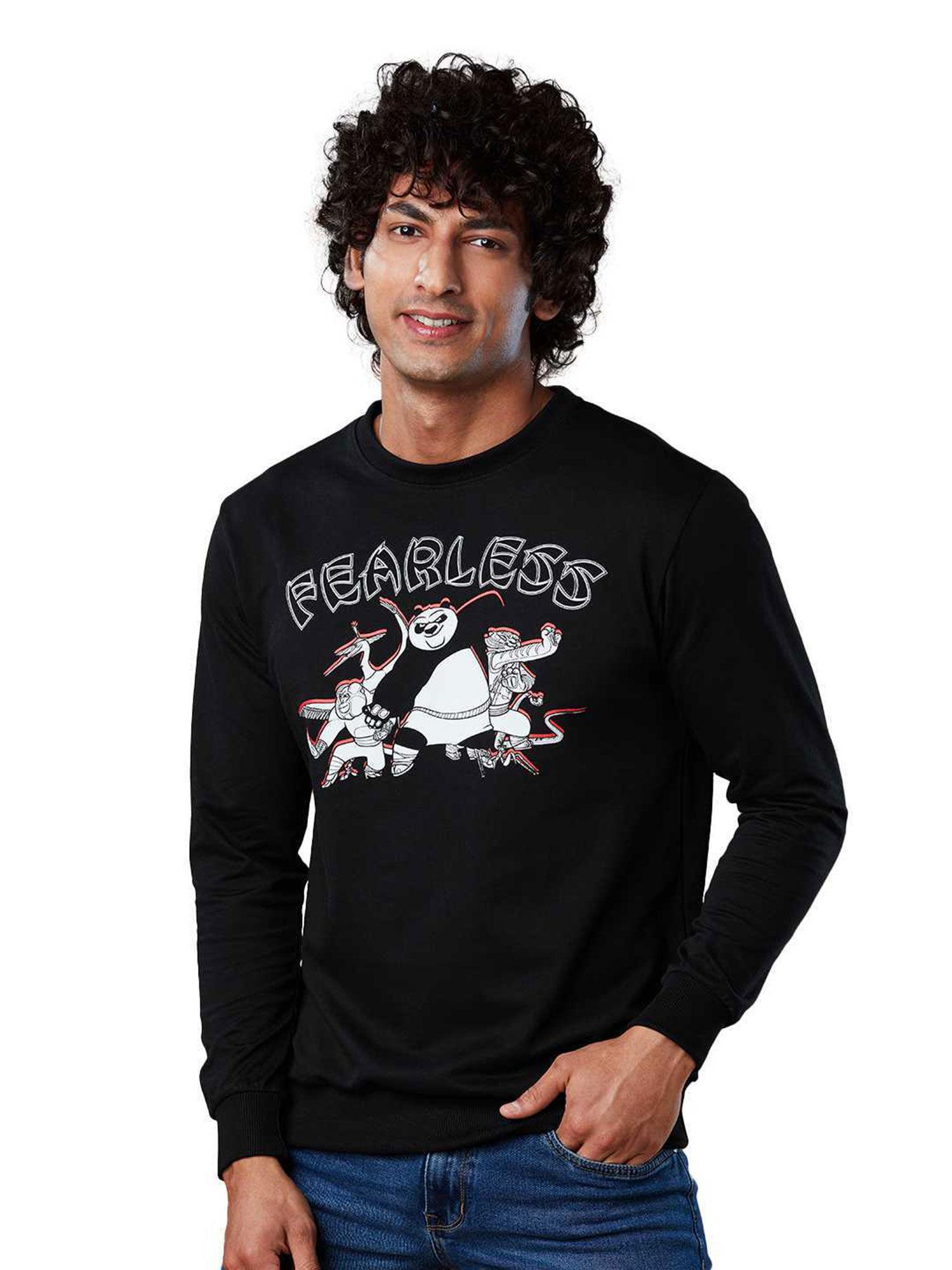 official kung fu panda fearless sweatshirts for mens