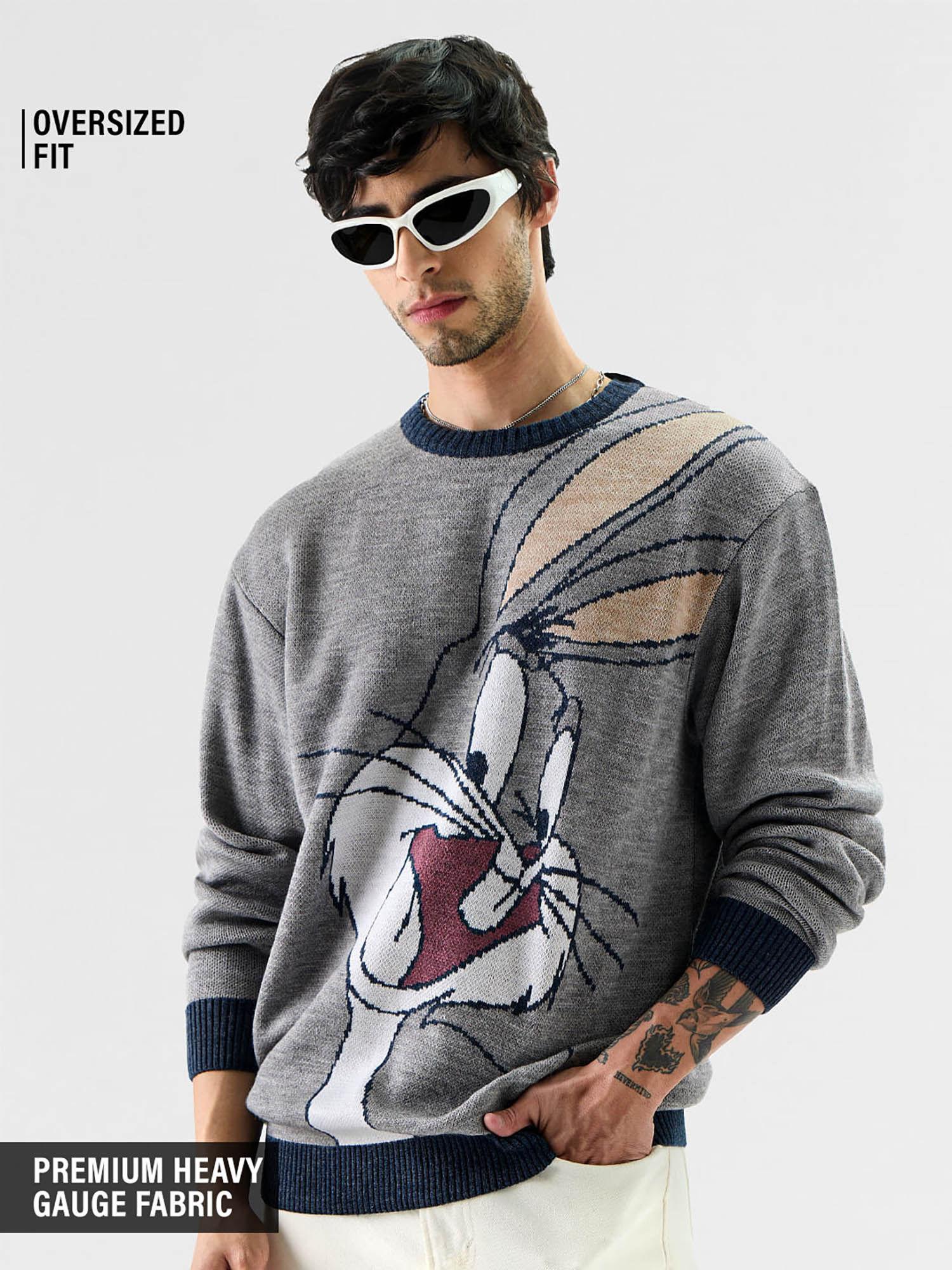 official looney tunes: happy bugs men oversized pullovers