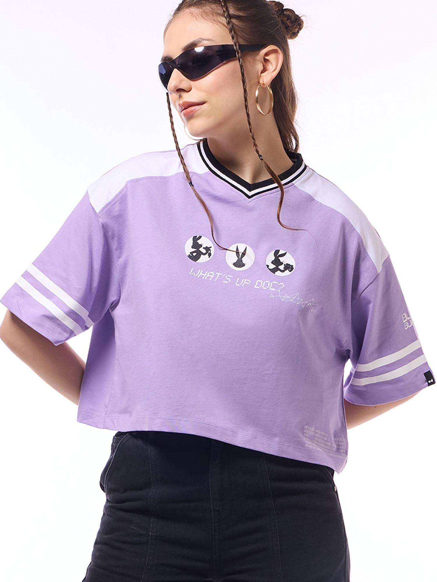 official looney tunes merchandise whats doc oversized crop t-shirt