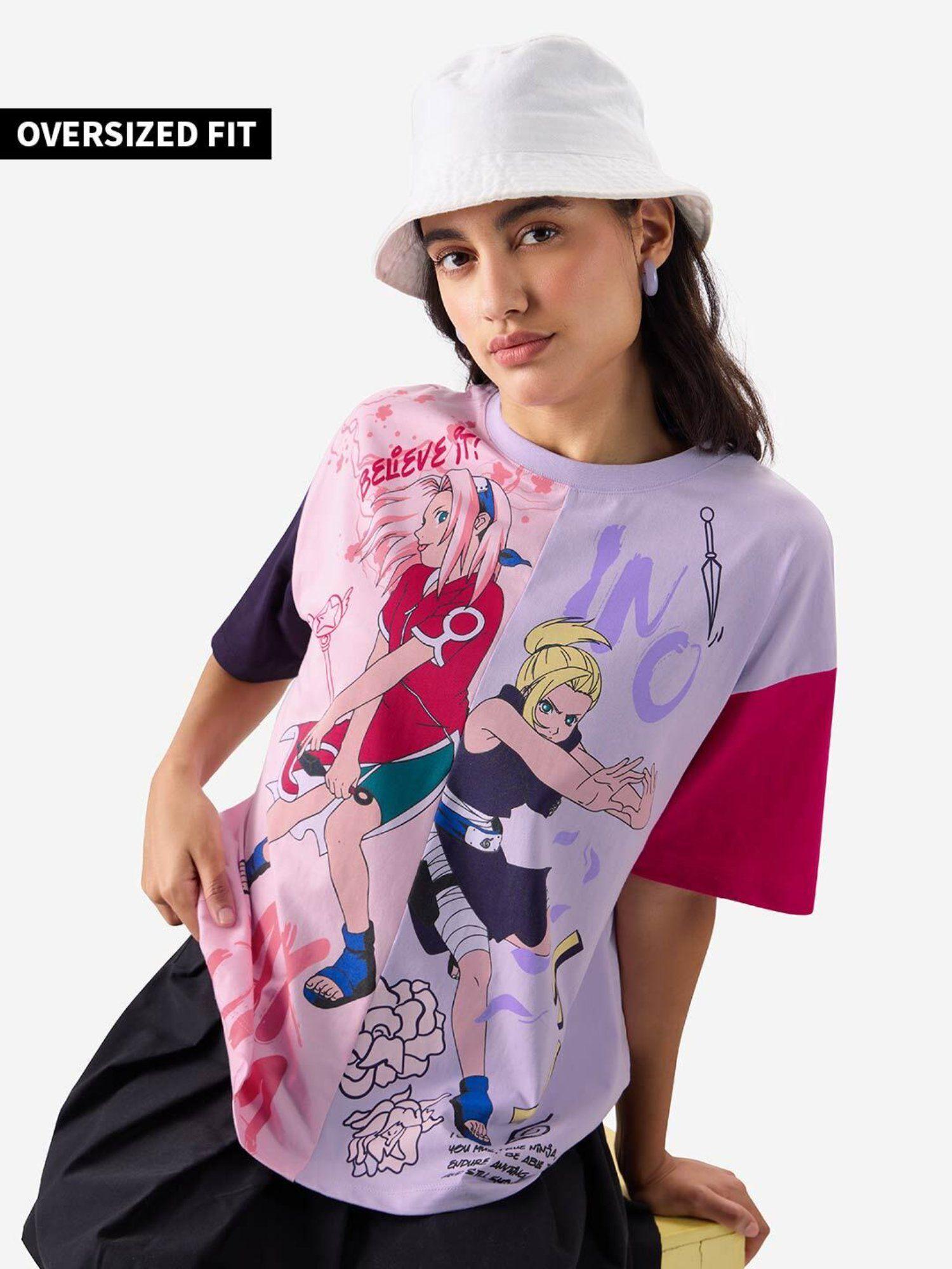 official naruto sakuro women oversized t-shirt