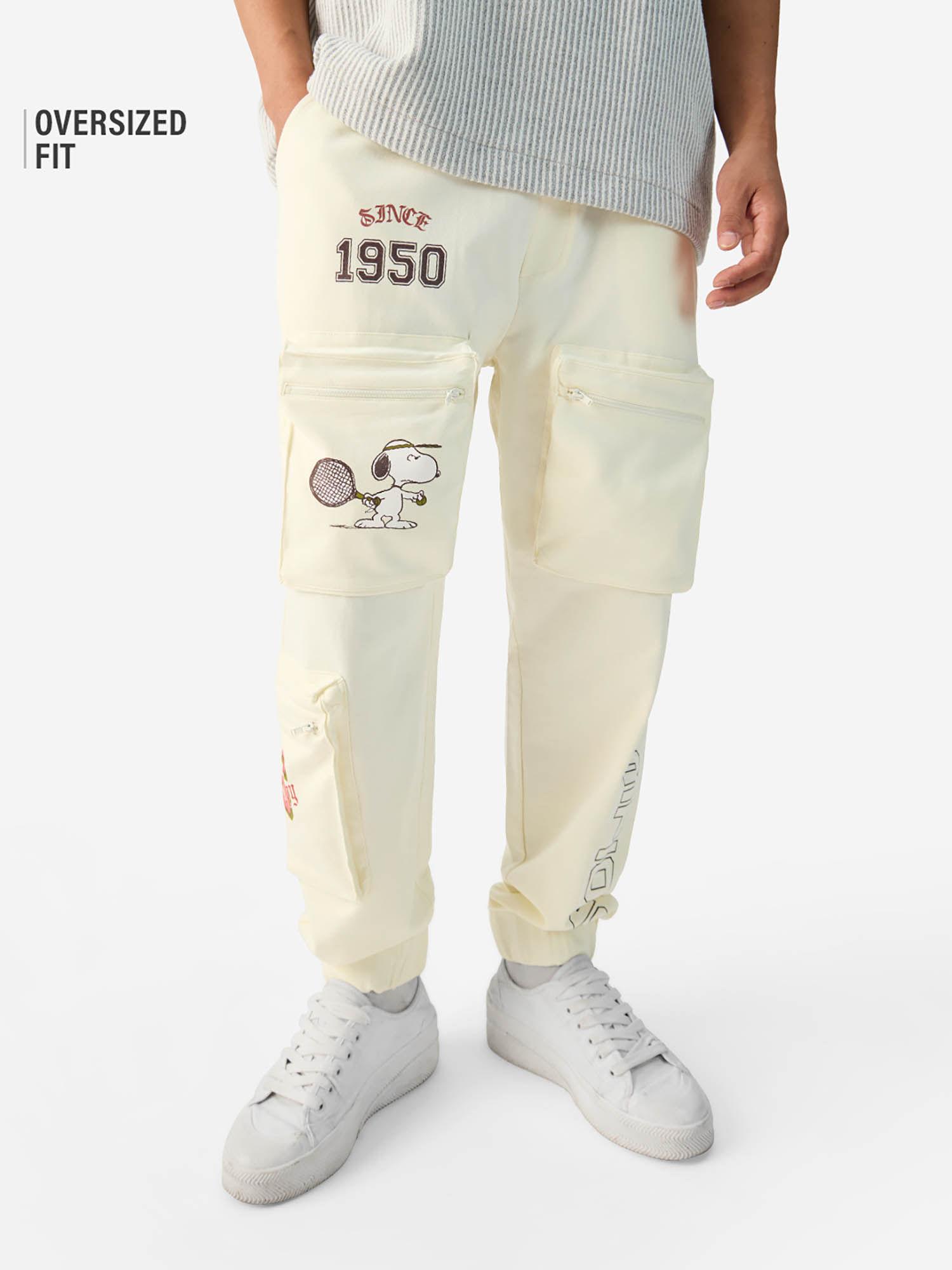 official peanuts: street champ men oversized joggers