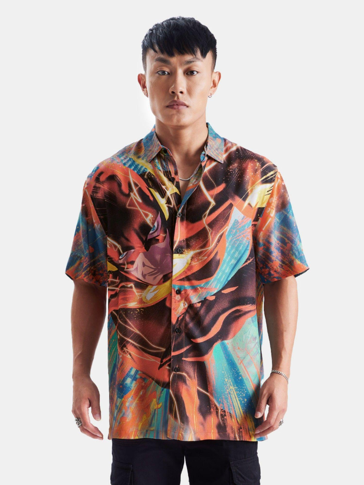 official the flash: outrun reality oversized shirts for mens