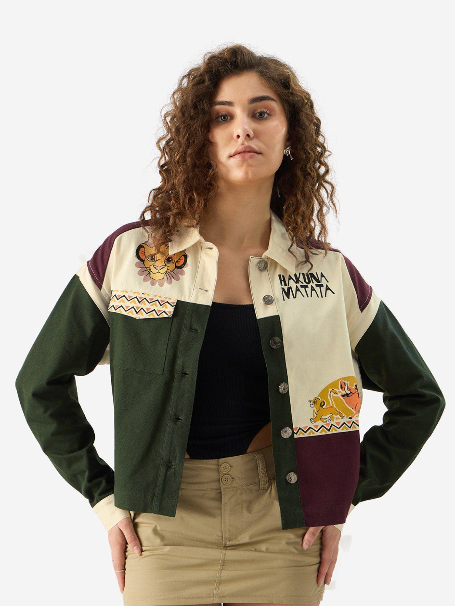 official the lion king pride of the jungle women knit jacket