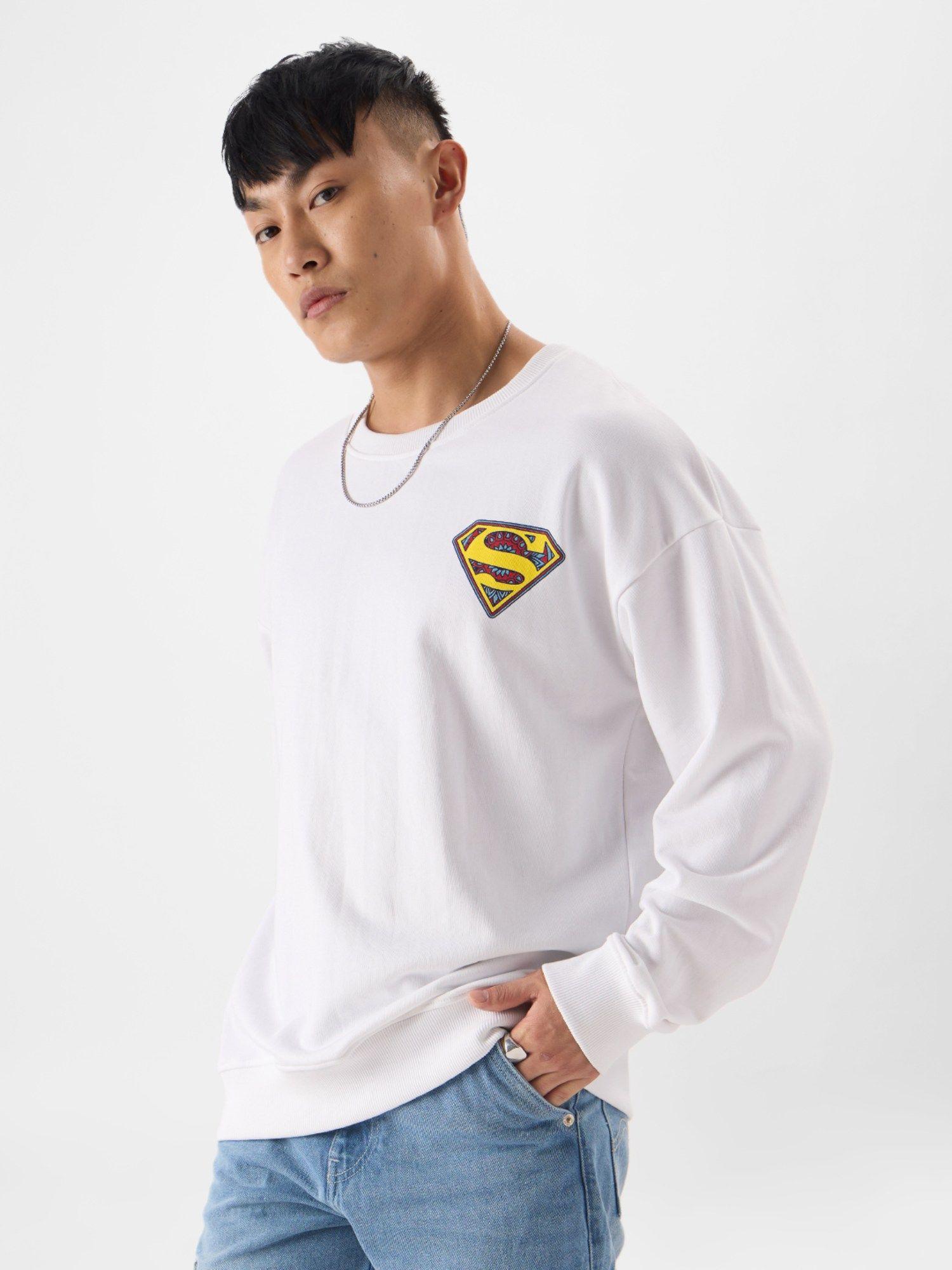 official truck art- superman men oversized sweatshirt