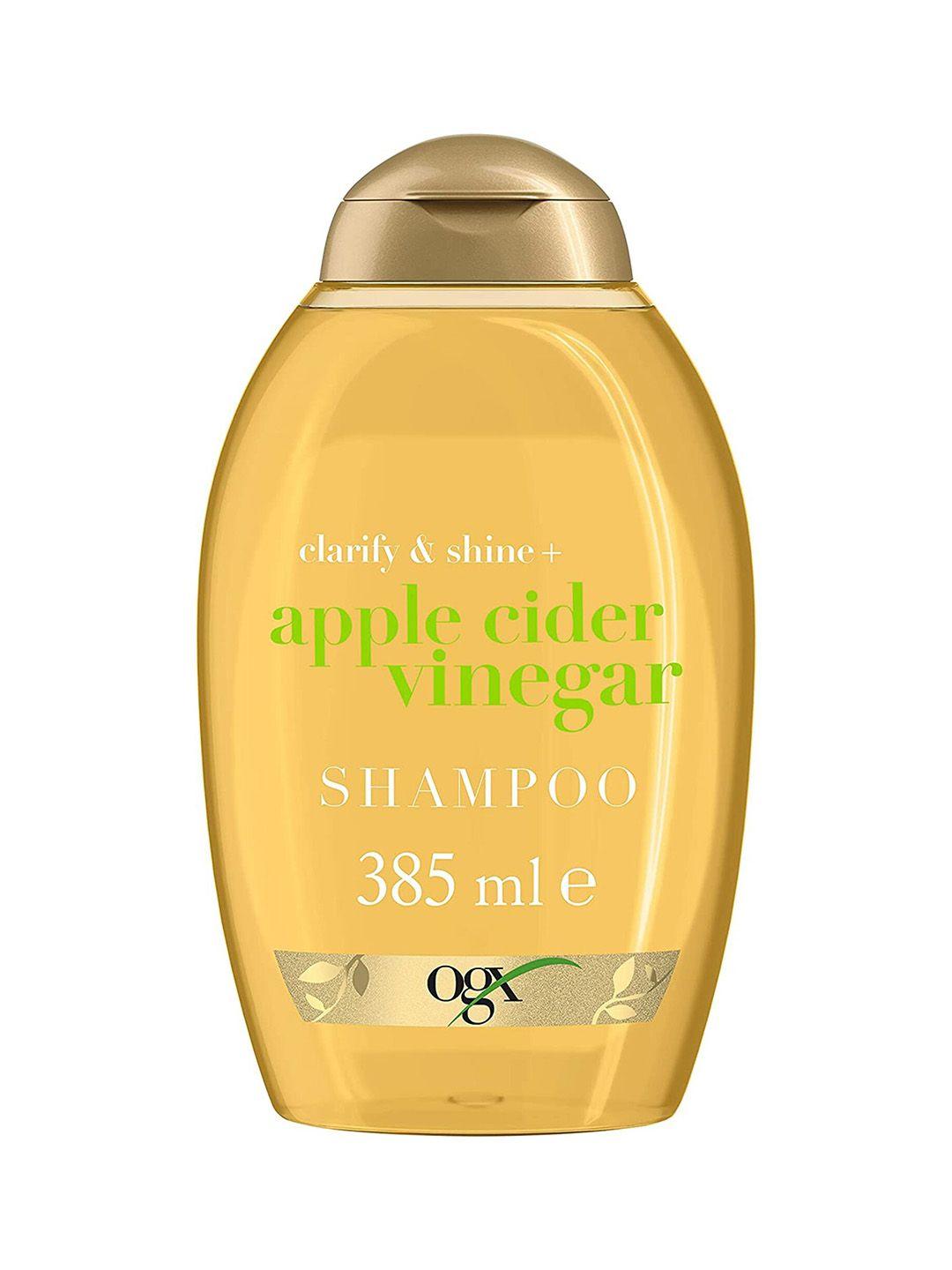 ogx clarify & shine apple cider vinegar shampoo to boost hair shine - 385 ml