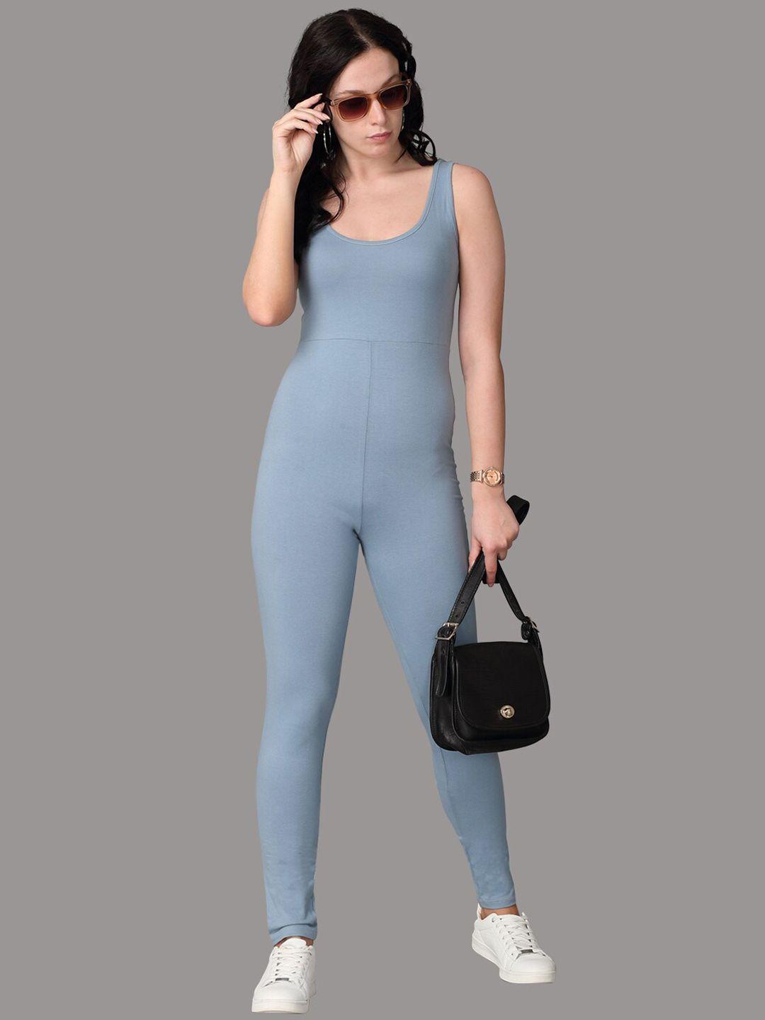 oh so fly blue basic jumpsuit