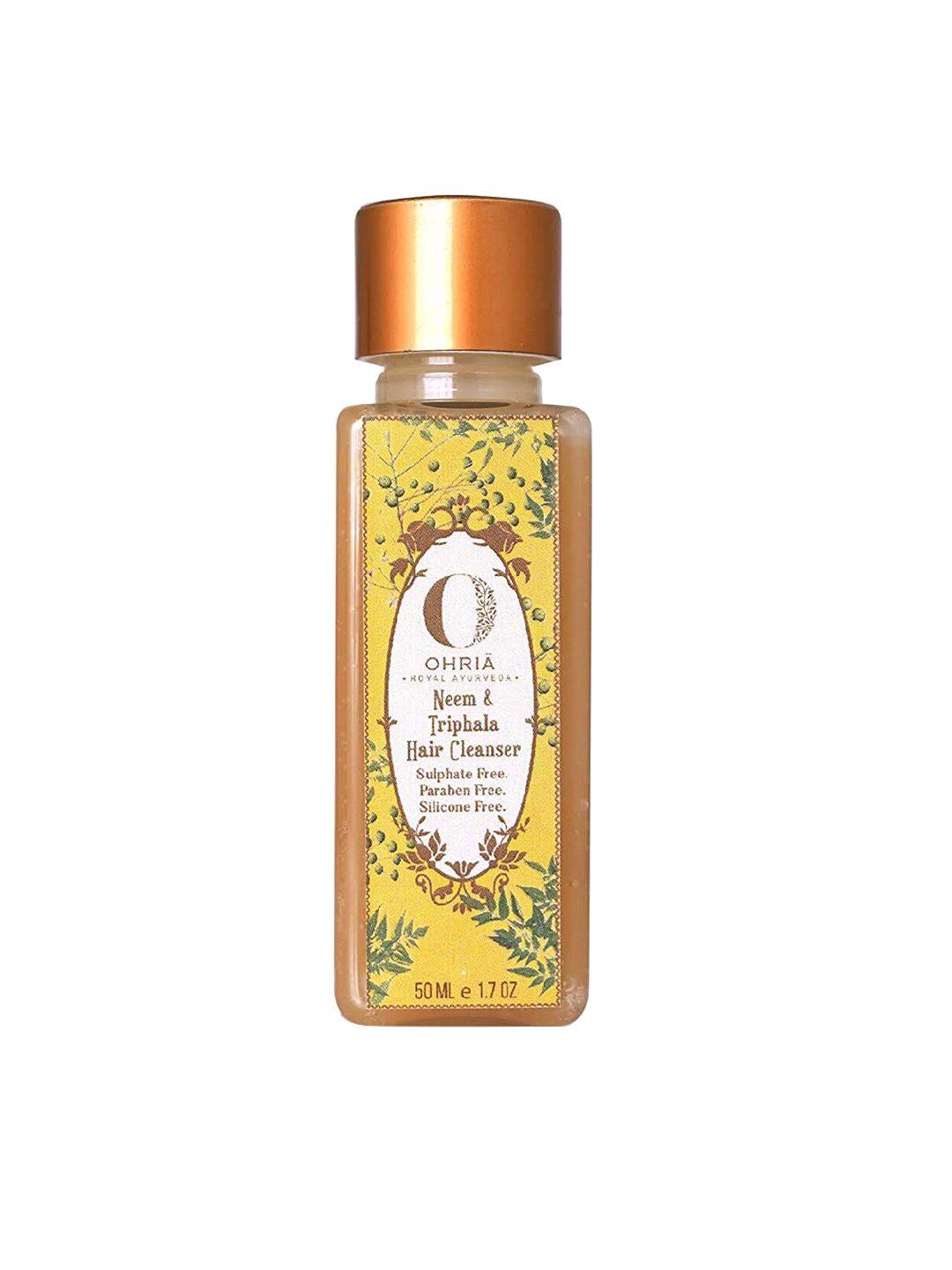 ohria ayurveda neem & triphala hair cleanser - 50 ml