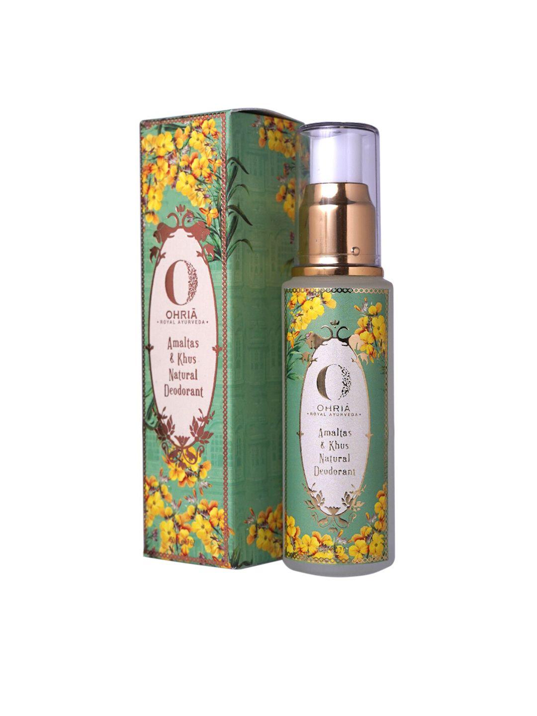 ohria ayurveda amaltas & khus natural deodorant 50ml