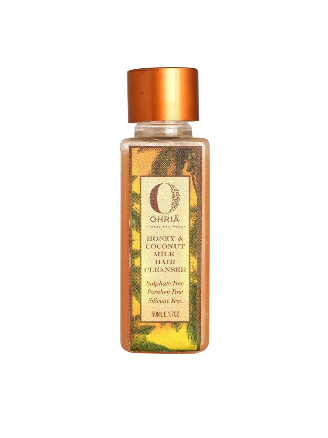 ohria ayurveda honey & coconut milk hair cleanser - 50 ml