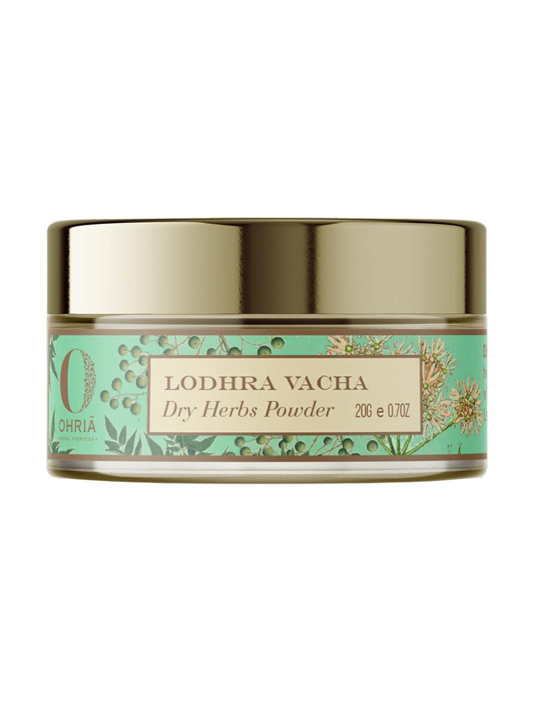 ohria ayurveda lodhra vacha face pack dry herb powder - 20g