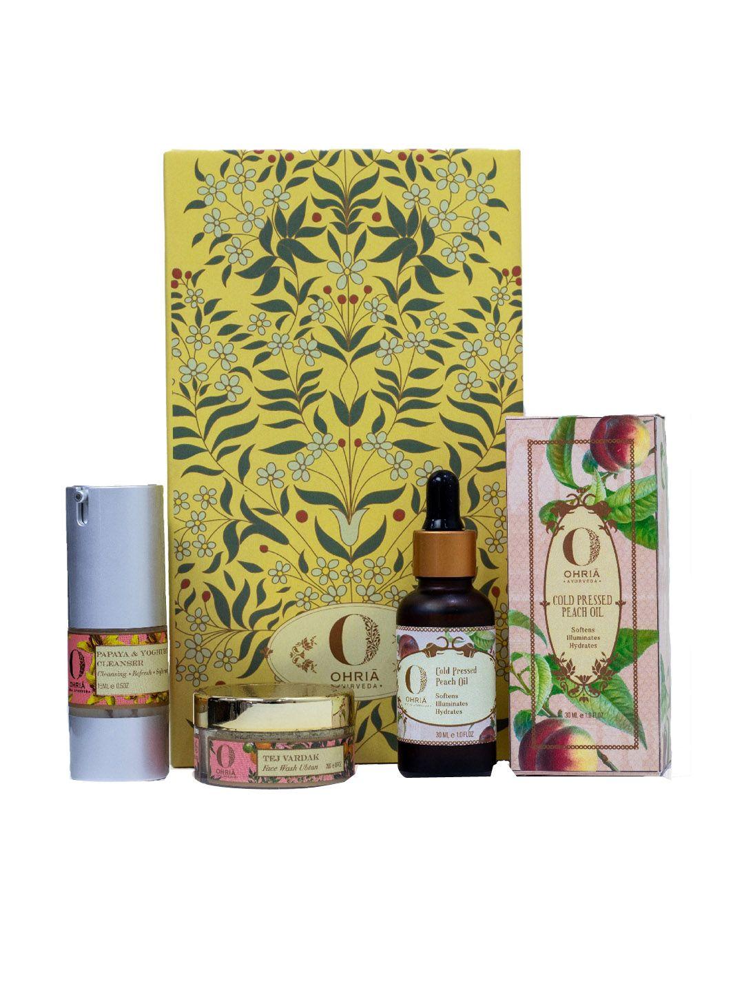 ohria ayurveda set of 4 a' beauty box skin care gift set