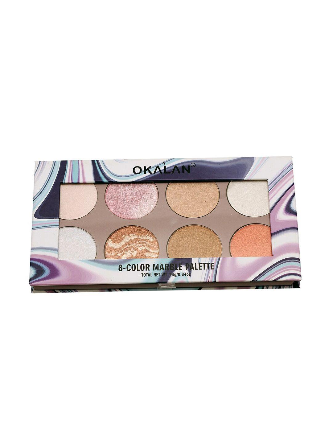 okalan 8 color marble palette 24 g