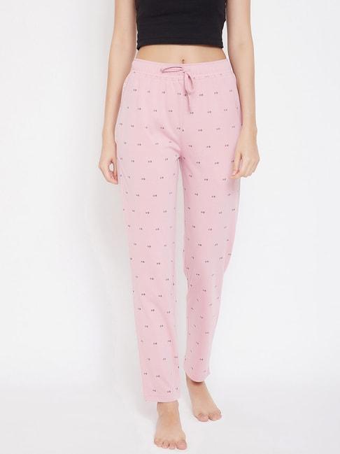 okane blush pink printed pyjamas