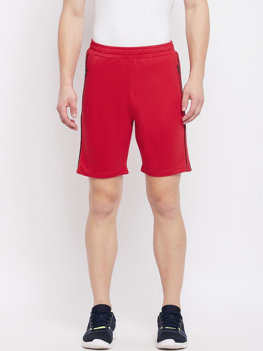 okane men red sports shorts