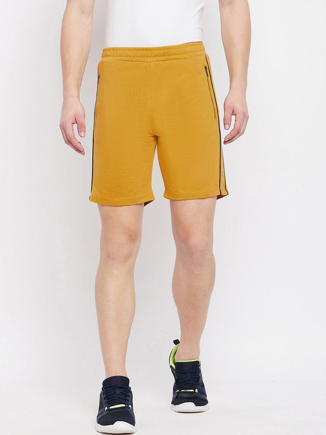 okane men yellow sports shorts
