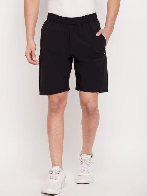 okane black regular fit shorts