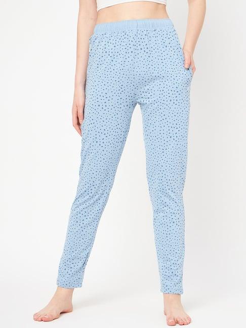 okane blue printed lounge pants