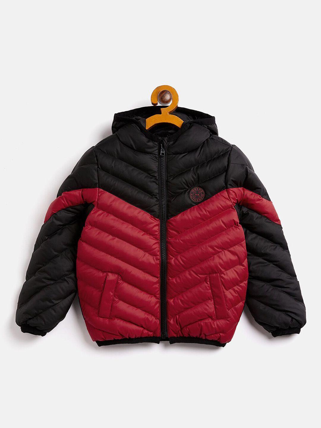 okane boys colourblocked lightweight padded jacket