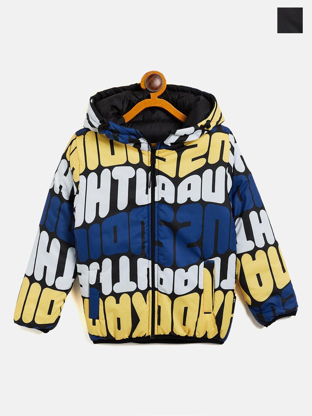 okane boys yellow reversible fashion jacket