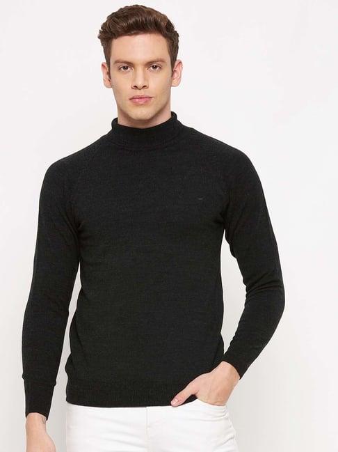 okane dark grey full sleeves sweater