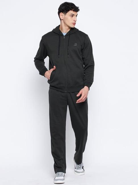 okane dark olive regular fit tracksuits