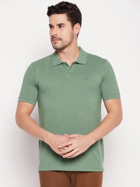 okane green regular fit polo t-shirt