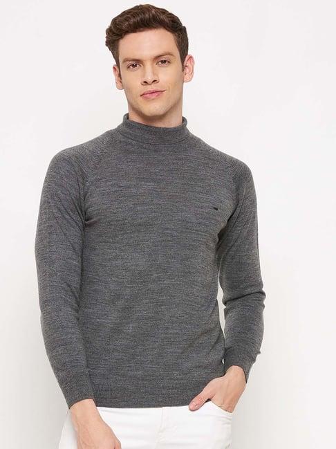 okane grey full sleeves sweater