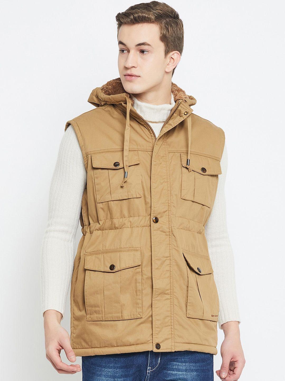 okane hooded cotton tailored jacket
