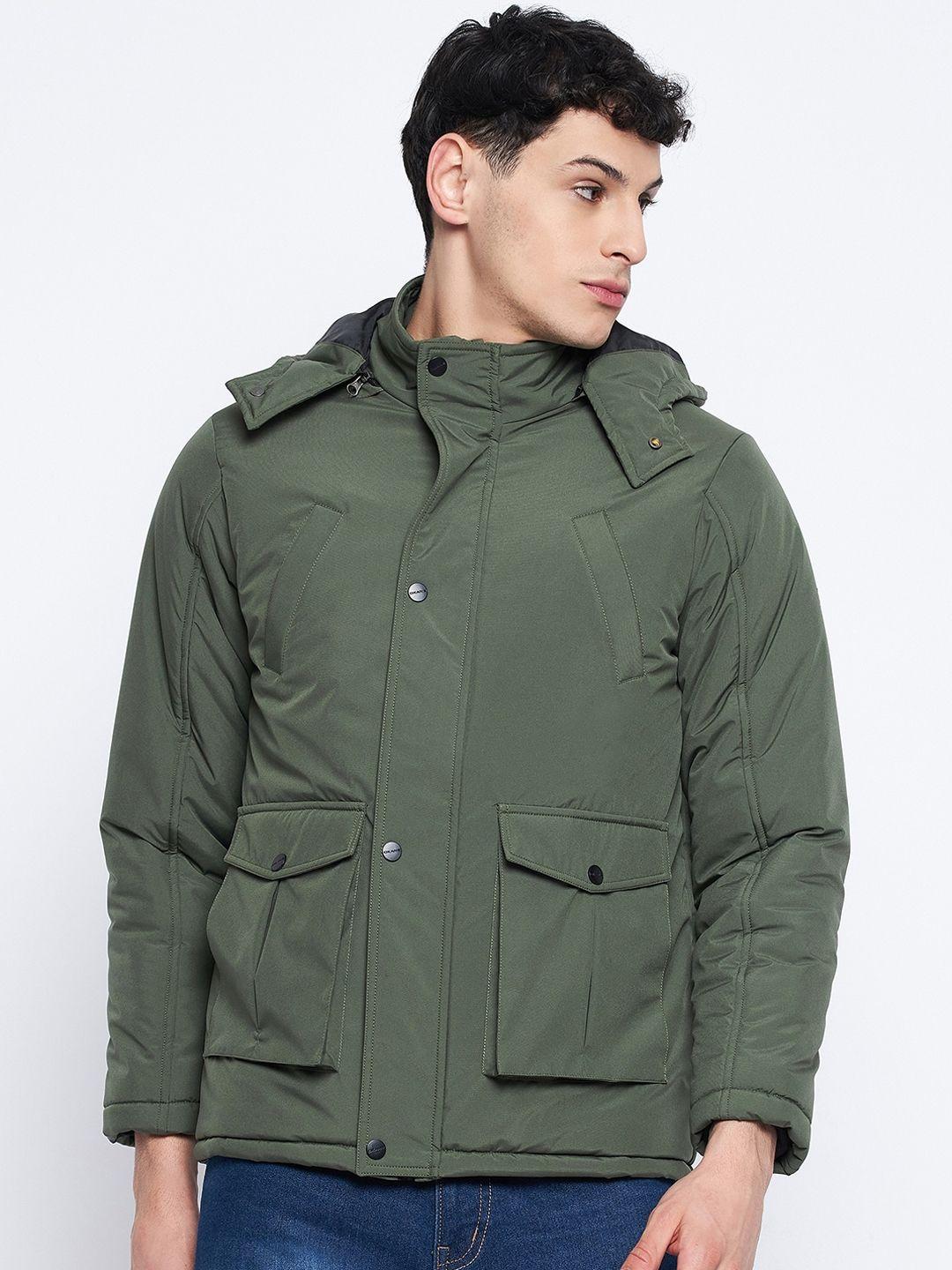 okane hooded lightweight padded jacket