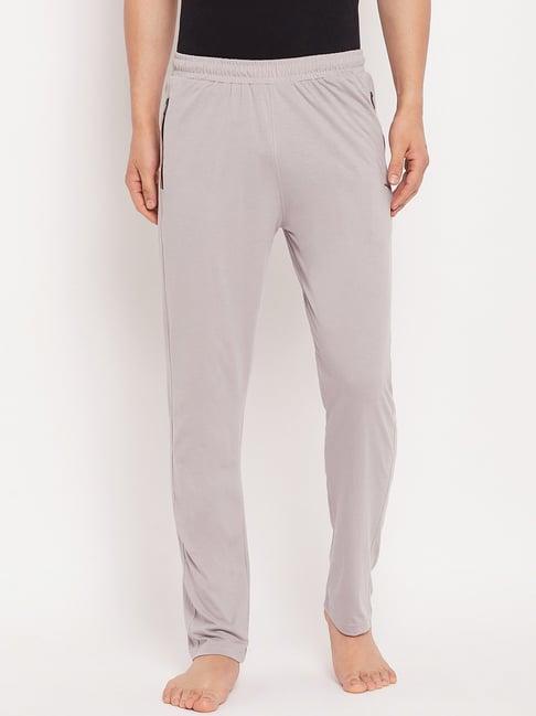 okane light grey regular fit lounge pants
