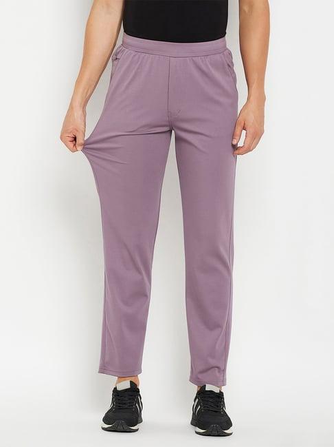 okane mauve regular fit trackpants