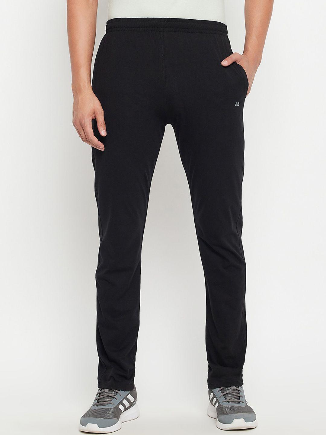 okane men black cotton joggers