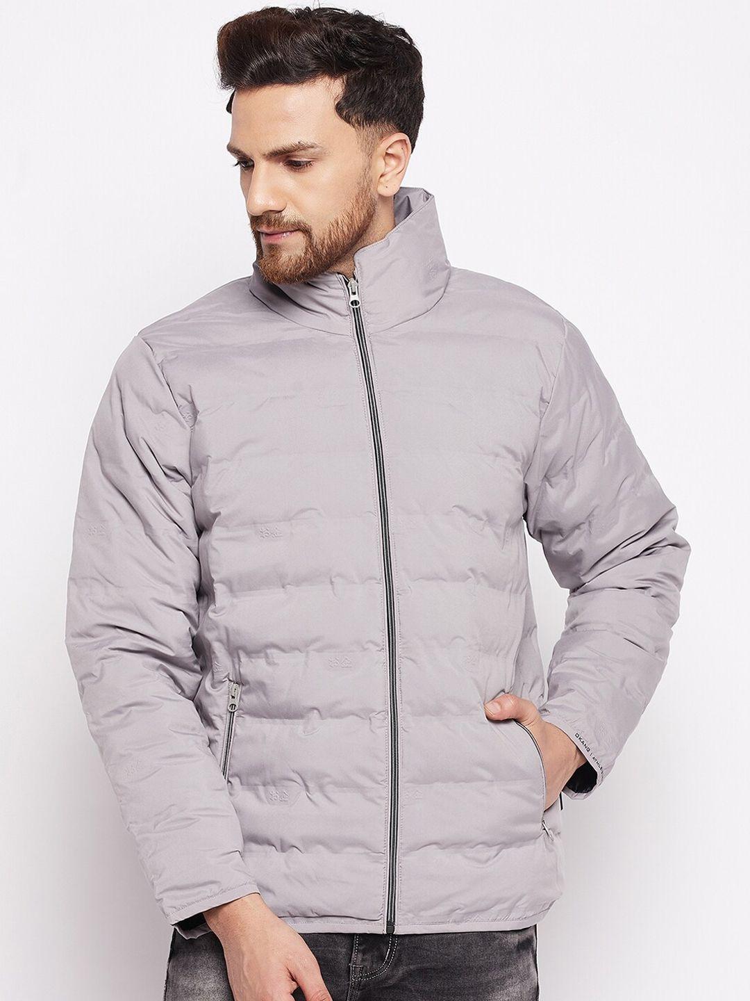 okane men grey lightweight padded jacket