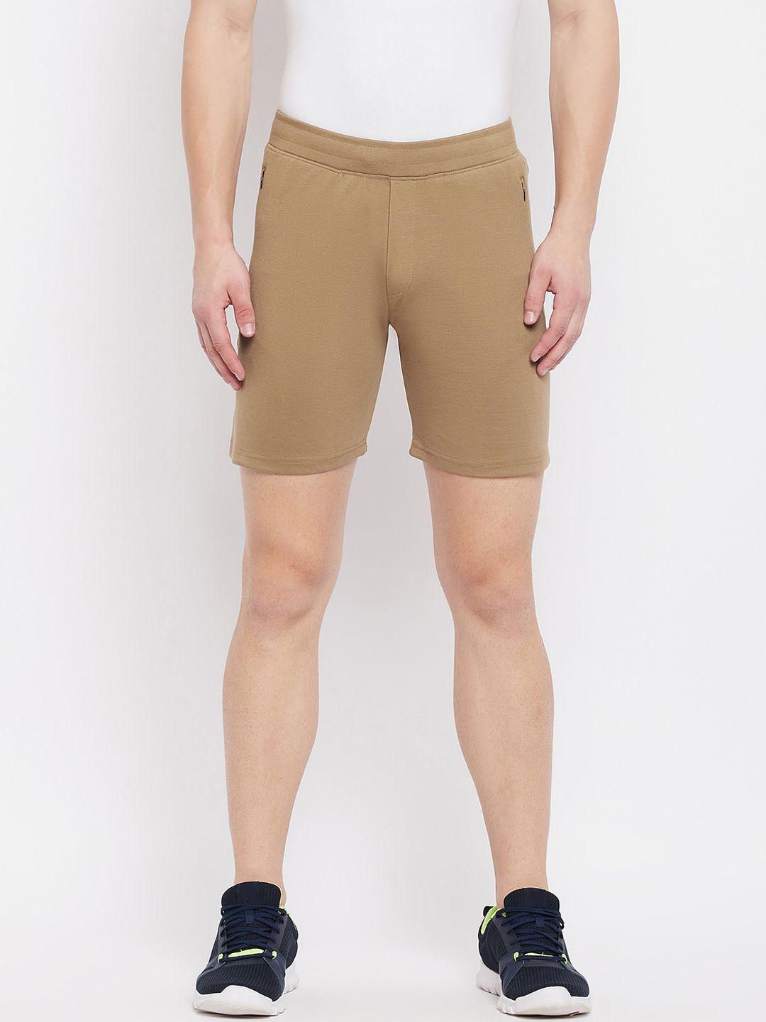 okane men khaki sports shorts