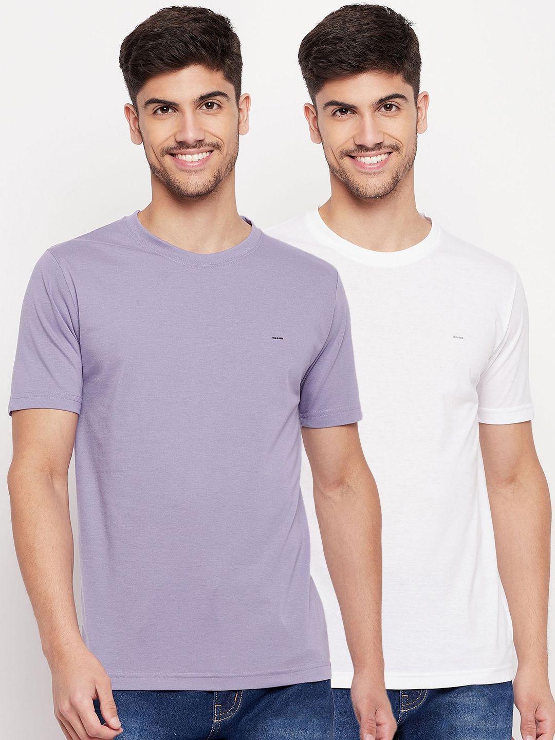 okane men mauve 2 pockets t-shirt