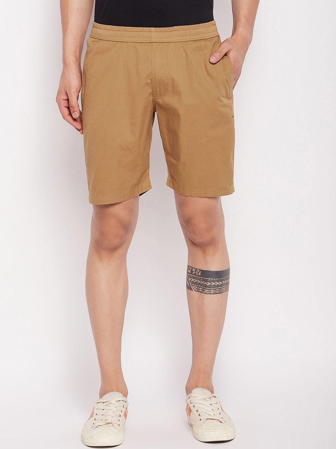 okane men mid-rise cotton regular shorts