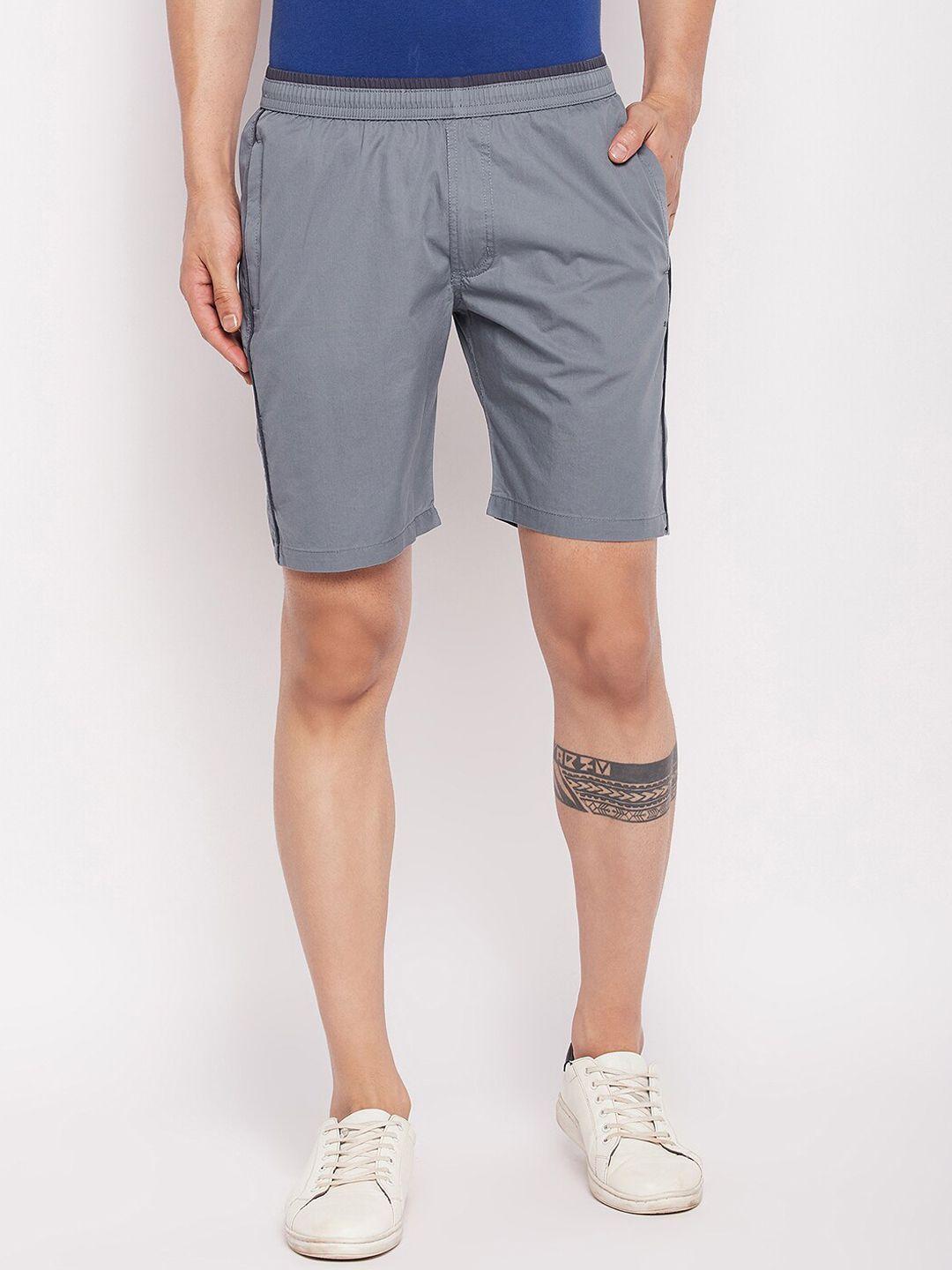 okane men mid-rise cotton slip-on shorts