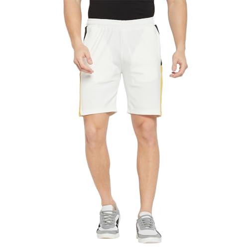 okane men mid-rise sports shorts white