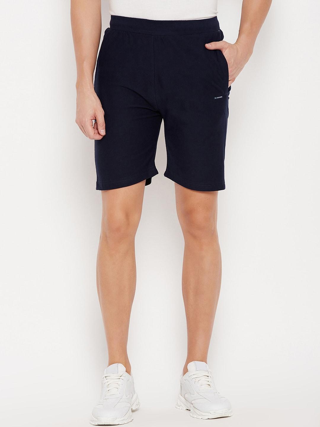 okane men navy blue sports shorts