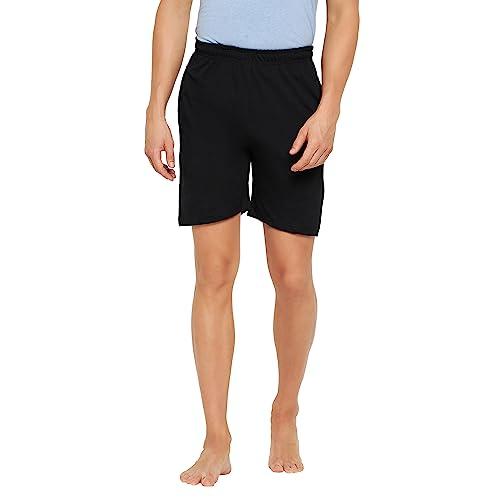 okane mens back lounge shorts black