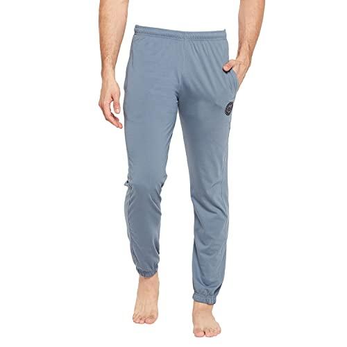 okane mens cotton jogger pant (medium blue)