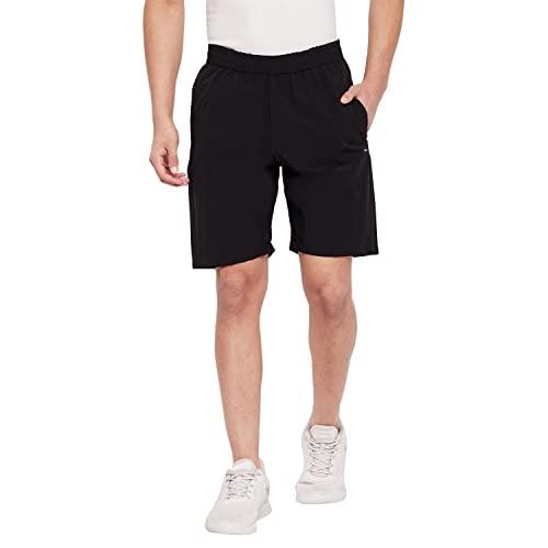 okane mens cotton shorts black