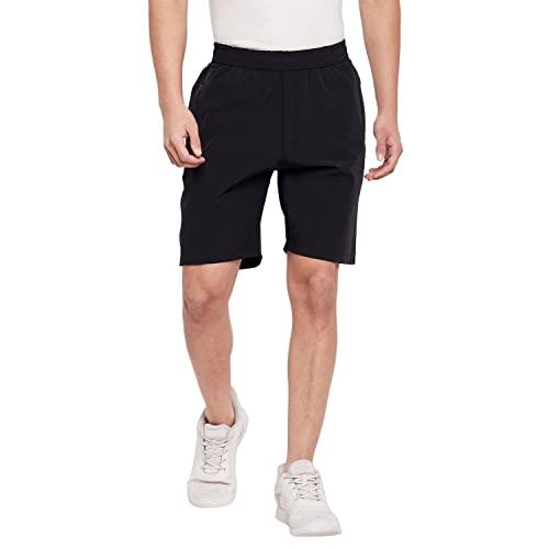 okane mens cotton shorts navy