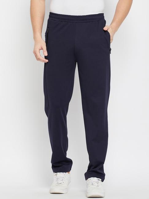 okane navy regular fit trackpants