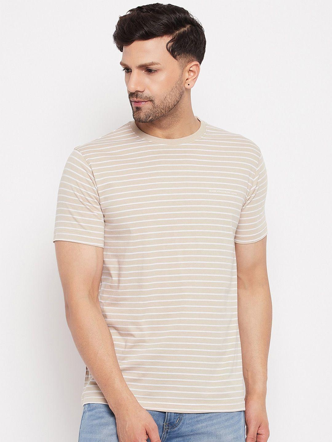okane striped round neck t-shirt