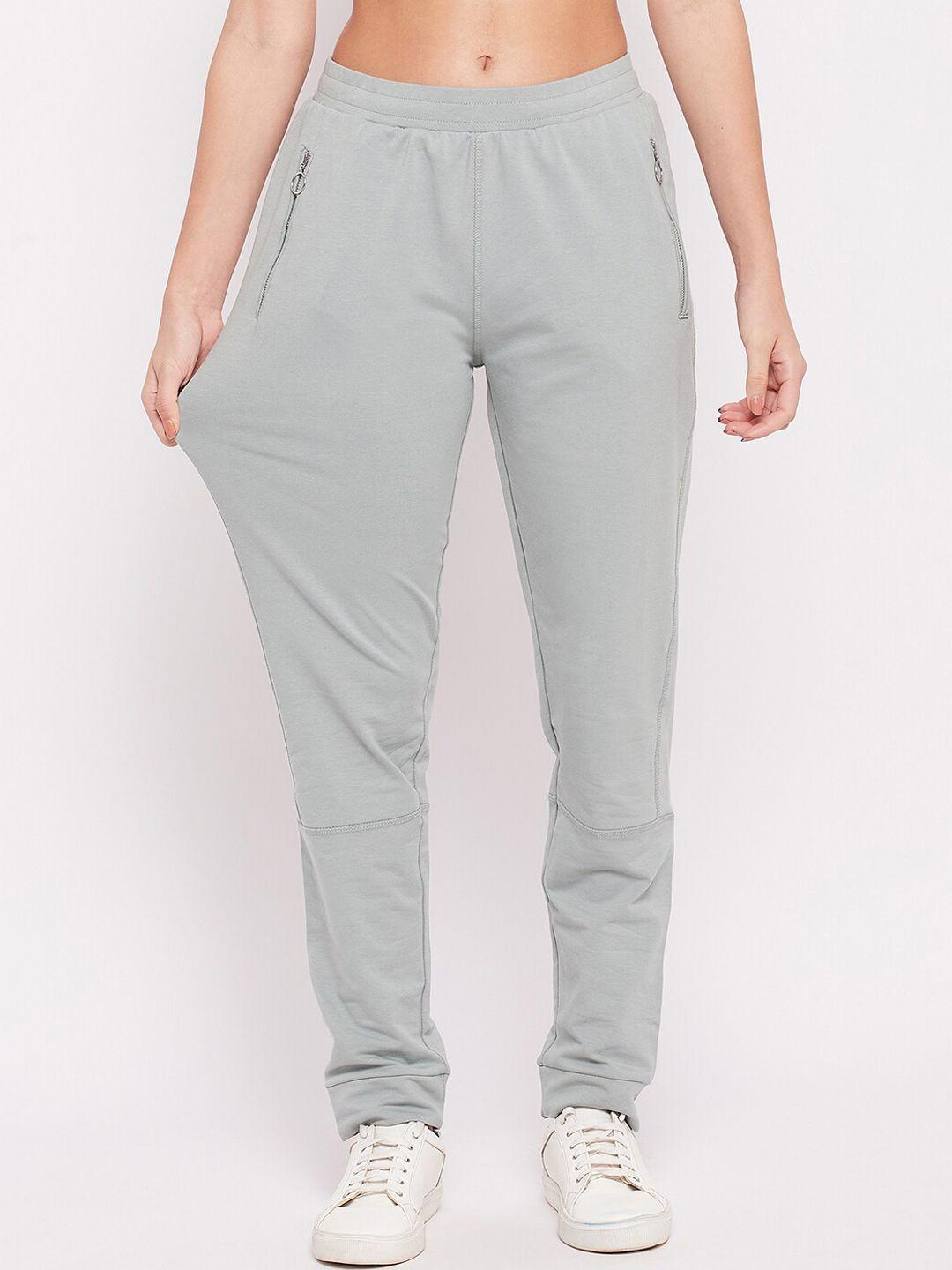 okane women sage green solid regular joggers