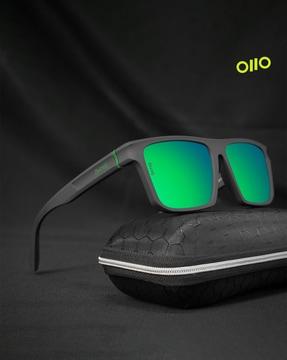 okbartonc2 uv-protected full-rim rectangular sunglasses
