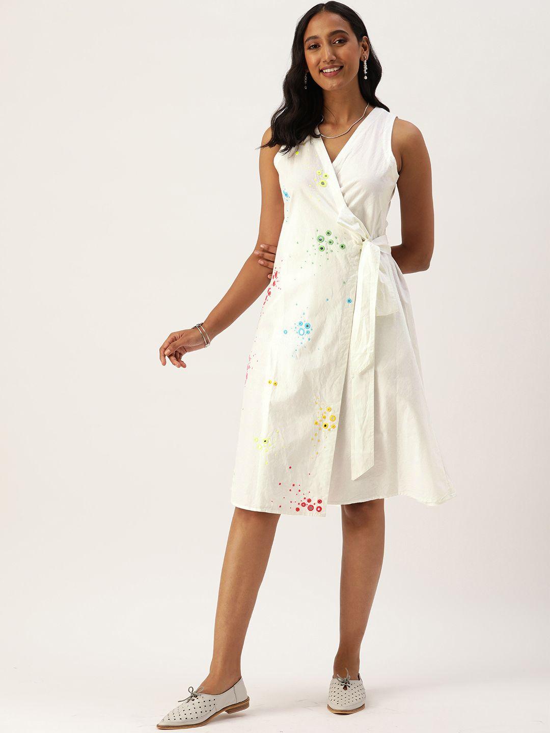 okhai white embellished dress