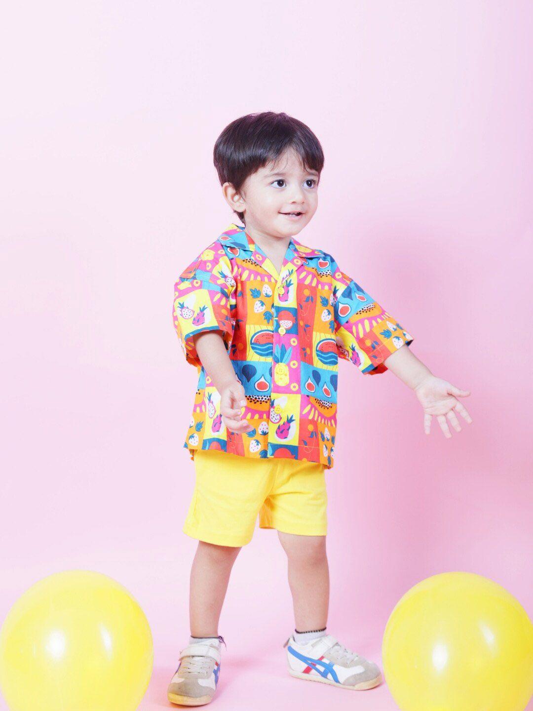 ola! otter kids antimicrobial organic cotton relaxed fit shorts