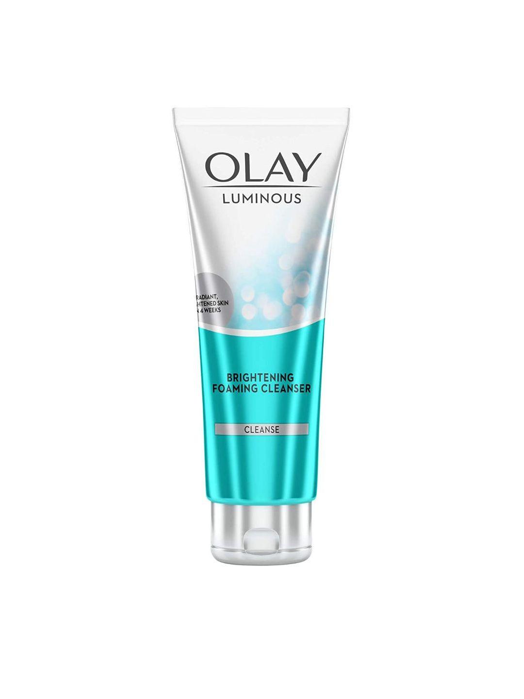 olay luminous brightening foaming cleanser & face wash with glycerin - 100g